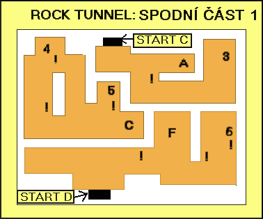 Mapa Rock Tunnelu 1